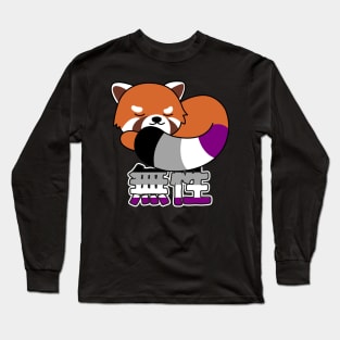 Cute Red Panda Asexual Pride Long Sleeve T-Shirt